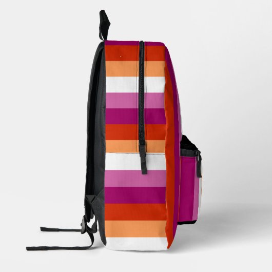 LGBTQ+ Lesbische Vlag Stripes Pride - Bedrukte Rugzak (Links)