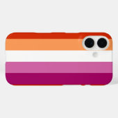 LGBTQ+ Lesbische Vlag Stripes Pride - Case-Mate iPhone Case (Achterkant (horizontaal))