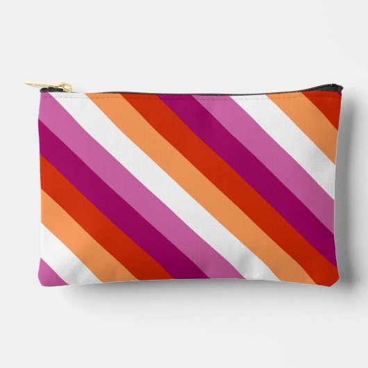 LGBTQ+ Lesbische Vlag Stripes Pride - Etui (Voorkant)