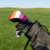 LGBTQ+ Lesbische Vlag Stripes Pride - Golfheadcover (Insitu)