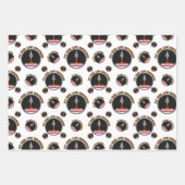 LGBTQ Lesbische Vlag, Vlieg Hoog, Liefde Onbegrens Inpakpapier Vel (Voorkant 2)