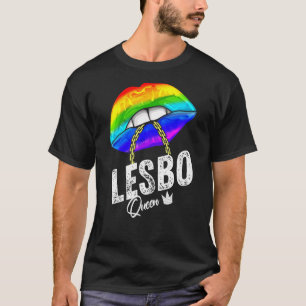 LGBTQ Lesbo Queen Sterk Gay Vrouwen Mannen Lesbisc T-shirt