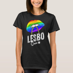 LGBTQ Lesbo Queen Sterk Gay Vrouwen Mannen Lesbisc T-shirt