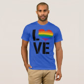 LGBTQ LIEFDE HART T-SHIRT (Voorkant volledig)