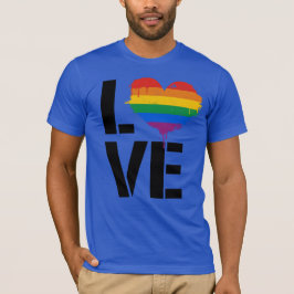 LGBTQ LIEFDE HART T-SHIRT