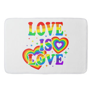 LGBTQ Liefde is Liefde Gay Pride LGBT Regenboogvla Badmat