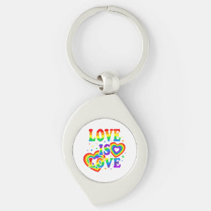 LGBTQ Liefde is Liefde Gay Pride LGBT Regenboogvla Sleutelhanger