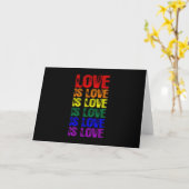 LGBTQ liefde is liefde Kaart (Gele Bloem)