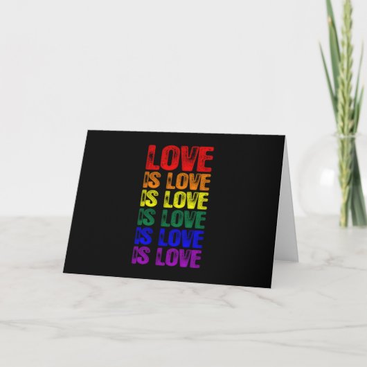 LGBTQ liefde is liefde Kaart (Voorkant)