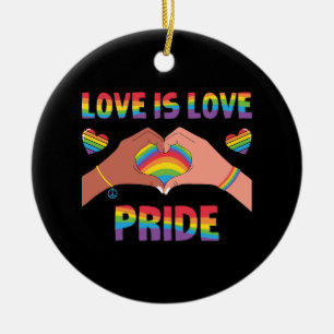 LGBTQ - Liefde is liefde - Trots Keramisch Ornament