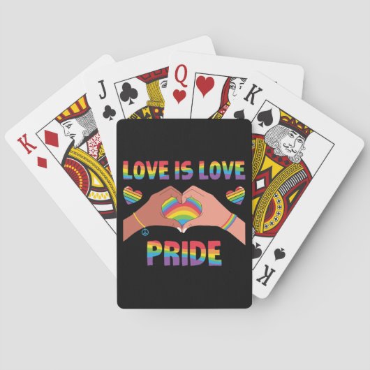 LGBTQ - Liefde is liefde - Trots Pokerkaarten (Achterkant)