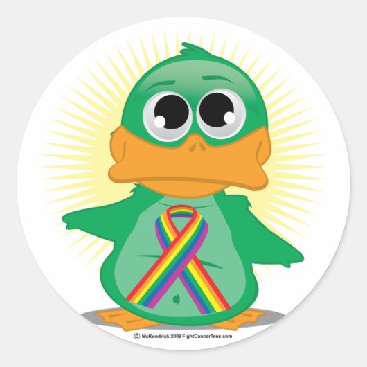 LGBTQ-linteend Ronde Sticker (Voorkant)