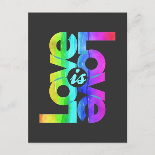 LGBTQ Love is Love Aankondigingskaart (Voorkant)