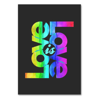 LGBTQ Love is Love Kaart