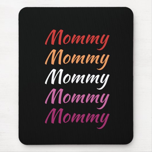 LGBTQ mama Lesbian Pride Mam Moederdag Muismat (Voorkant)