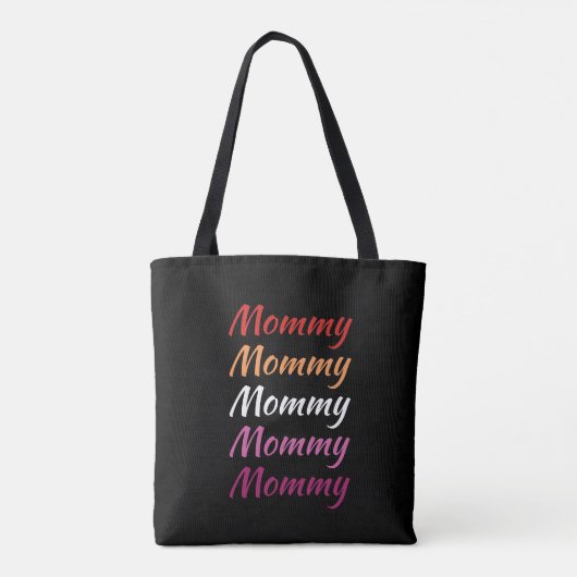 LGBTQ mama Lesbian Pride Mam Moederdag Tote Bag (Achterkant)