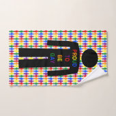 LGBTQ-Man Silhouette en RegenboogMannen Bad Handdoek (Handdoek)