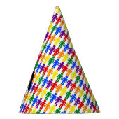 LGBTQ-Man Silhouette en RegenboogMannen Feesthoedjes (Rechts)