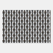 LGBTQ-Man Silhouette en RegenboogMannen Inpakpapier Vel (Voorkant 2)