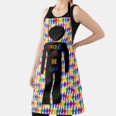 LGBTQ-Man Silhouette en RegenboogMannen Schort (Insitu)