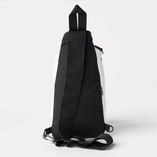 LGBTQ-Man Silhouette en RegenboogMannen Sling Bag (Achterkant)
