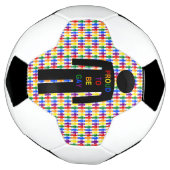 LGBTQ-Man Silhouette en RegenboogMannen Voetbal (Gedraaid)