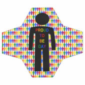 LGBTQ-Man Silhouette en RegenboogMannen Voetbal (Enkel)