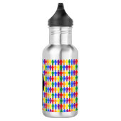 LGBTQ-Man Silhouette en RegenboogMannen Waterfles (Rechts)