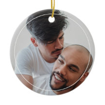 LGBTQ Mannelijke Couple Gay Olde Kerstfoto