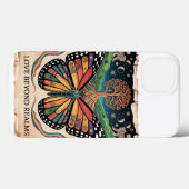 LGBTQ Maya Butterfly Art | Rainbow Pride Case-Mate iPhone Case (Achterkant (horizontaal))
