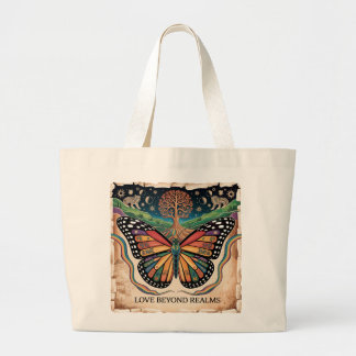 LGBTQ Maya Butterfly | Rainbow Pride Grote Tote Bag