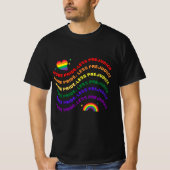 LGBTQ meer trots op minder vooroordelen T-shirt (Voorkant)