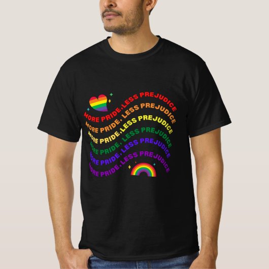 LGBTQ meer trots op minder vooroordelen T-shirt (Voorkant)