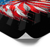 LGBTQ Memorial Day American Flag Rainbow Poster (Hoek)