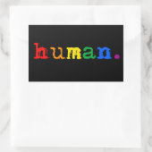 LGBTQ+ mens Rechthoekige Sticker (Tas)