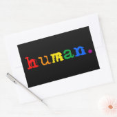 LGBTQ+ mens Rechthoekige Sticker (Envelop)