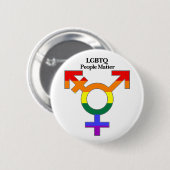 LGBTQ-mensen Ronde Button 5,7 Cm (Voorkant /achterkant)