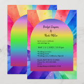 lgbtq mensenrechten bruiloft uitnodiging (Voorkant / Achterkant)