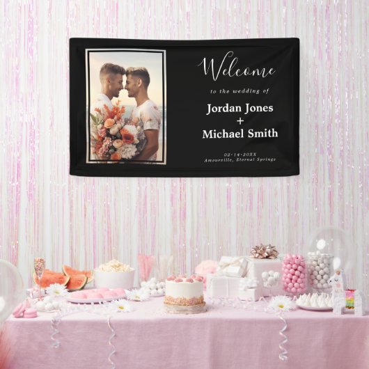 LGBTQ+ met foto Budget Eeuwige Eenheid Spandoek (Feest)