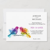 LGBTQ+ met foto Rainbow Lovebirds Kaart (Voorkant)