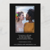 🌈 LGBTQ Met Foto Save the Date Petals & Pride (Achterkant)