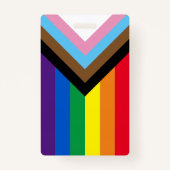 Lgbtq met inbegrip van de vlag van homopaar badge (Voorkant)