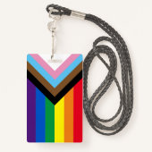 Lgbtq met inbegrip van de vlag van homopaar badge (Achterkant met draagriem)