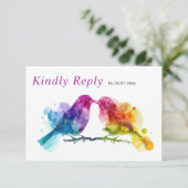 LGBTQ+ met menu keuze Rainbow Lovebirds (Staand voorkant)