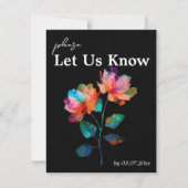 🌈 LGBTQ Met songrequest  Petals & Pride  RSVP Kaartje (Voorkant)
