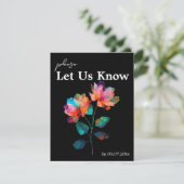 🌈 LGBTQ Met songrequest  Petals & Pride  RSVP Kaartje (Staand voorkant)