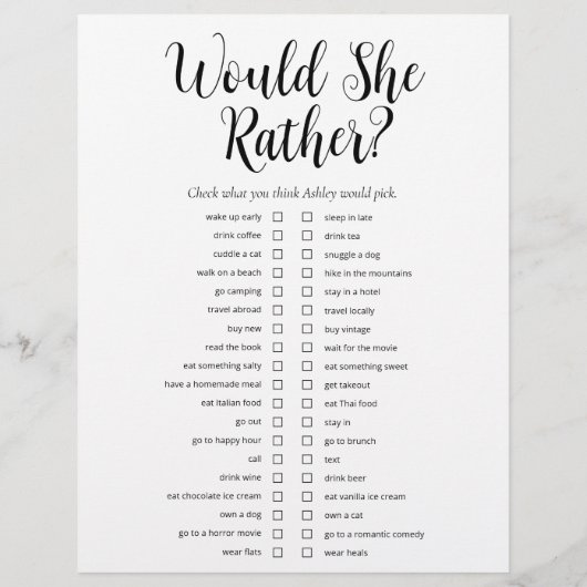 LGBTQ Modern 2-zijdig Vrijgezellenfeest spelletjes Flyer (Achterkant)