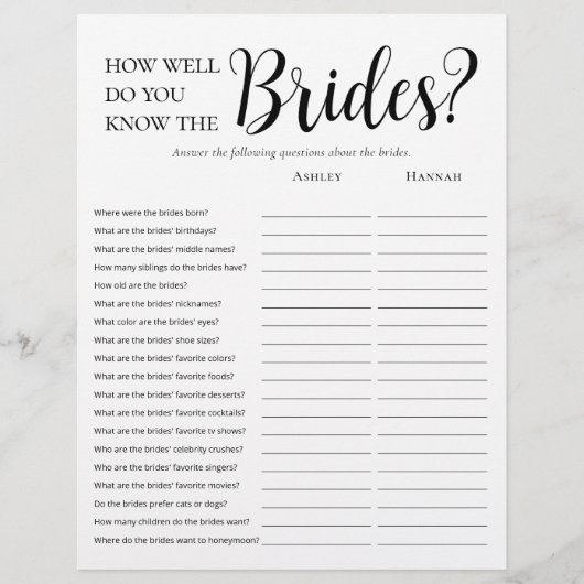 LGBTQ Modern 2-zijdig Vrijgezellenfeest spelletjes Flyer (Voorkant)