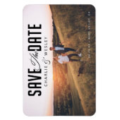 LGBTQ Modern sparen de Datum met Foto Magneet (Verticaal)