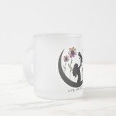 LGBTQ-Moederdag, beste mama ooit, Lesbische vlag Matglas Koffiemok (Voorkant links)